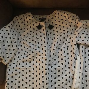 Black and white matching top and shirt